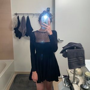 Nasty gal XXS mini black dress